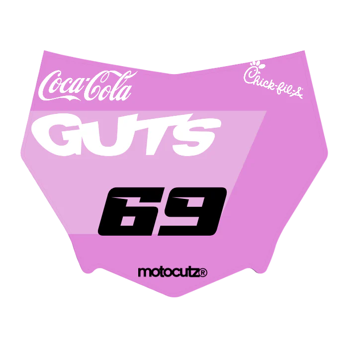 CUSTOM MOTOCUTZ FRONT PLATE DECAL
