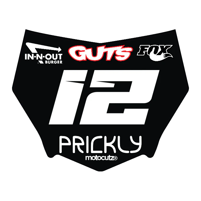 CUSTOM MOTOCUTZ FRONT PLATE DECAL