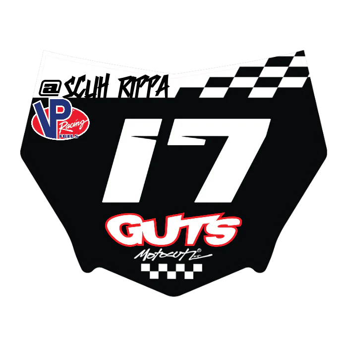 CUSTOM MOTOCUTZ FRONT PLATE DECAL