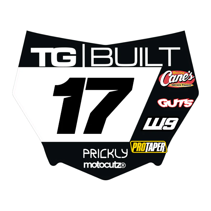 CUSTOM MOTOCUTZ FRONT PLATE DECAL