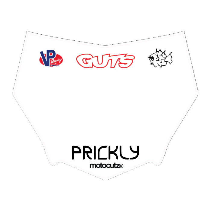CUSTOM MOTOCUTZ FRONT PLATE DECAL