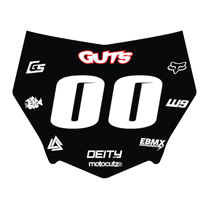 CUSTOM MOTOCUTZ FRONT PLATE DECAL