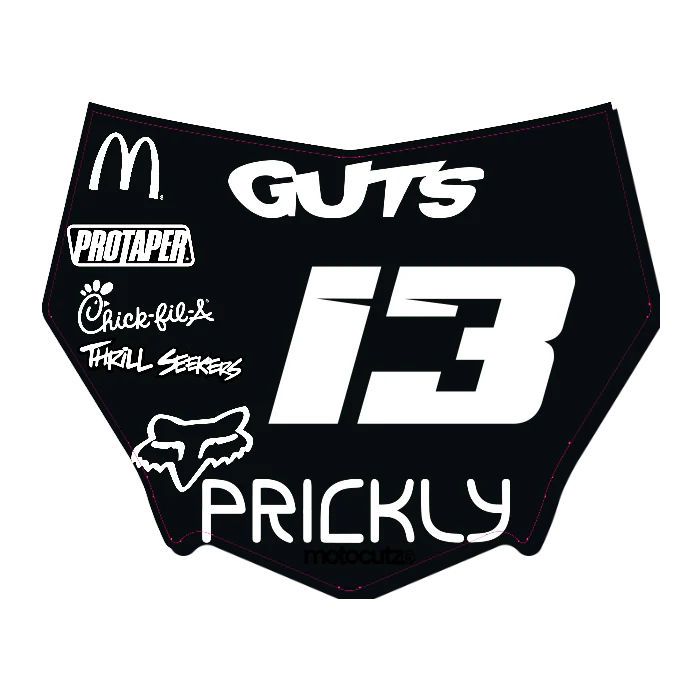 CUSTOM MOTOCUTZ FRONT PLATE DECAL
