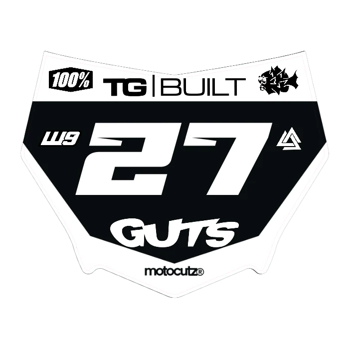 CUSTOM MOTOCUTZ FRONT PLATE DECAL