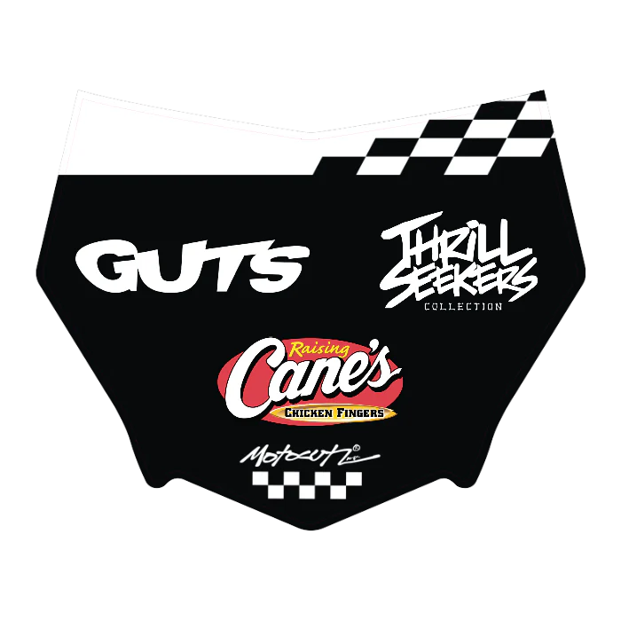 CUSTOM MOTOCUTZ FRONT PLATE DECAL