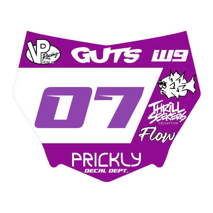 CUSTOM MOTOCUTZ FRONT PLATE DECAL