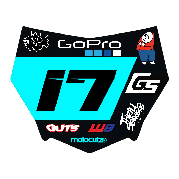 CUSTOM MOTOCUTZ FRONT PLATE DECAL