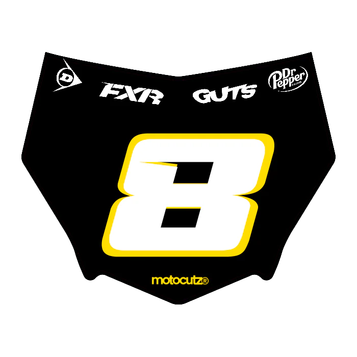 CUSTOM MOTOCUTZ FRONT PLATE DECAL