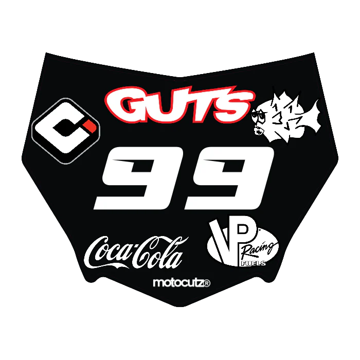 CUSTOM MOTOCUTZ FRONT PLATE DECAL