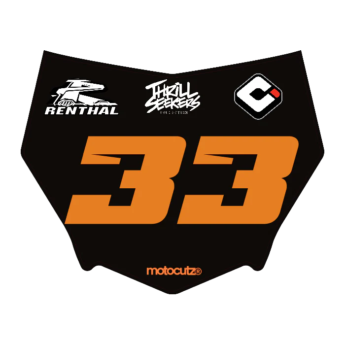 CUSTOM MOTOCUTZ FRONT PLATE DECAL
