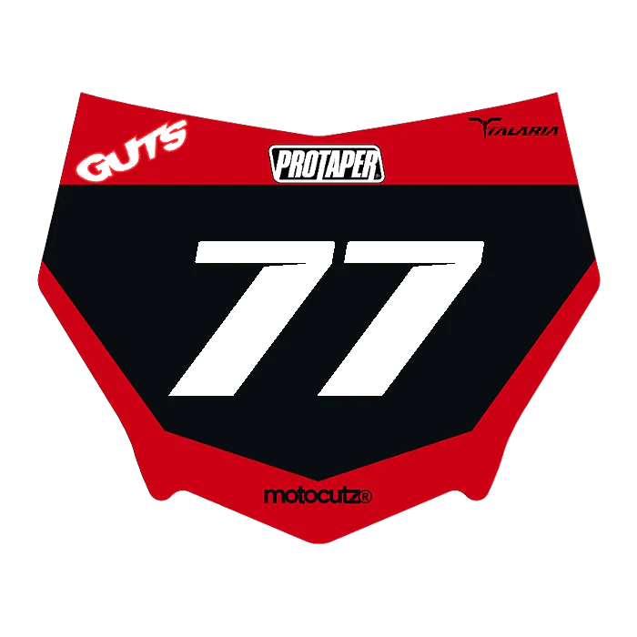 CUSTOM MOTOCUTZ FRONT PLATE DECAL