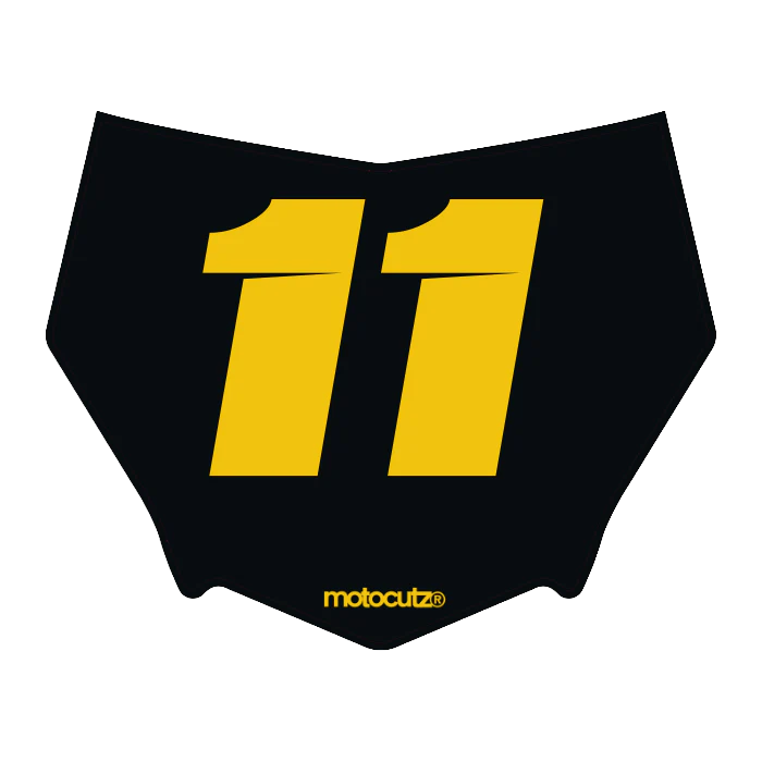 CUSTOM MOTOCUTZ FRONT PLATE DECAL
