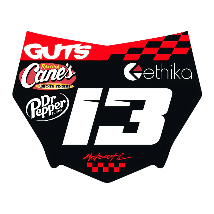 CUSTOM MOTOCUTZ FRONT PLATE DECAL