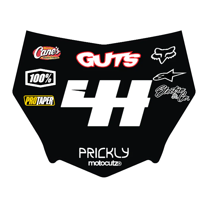 CUSTOM MOTOCUTZ FRONT PLATE DECAL