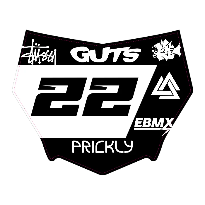 CUSTOM MOTOCUTZ FRONT PLATE DECAL
