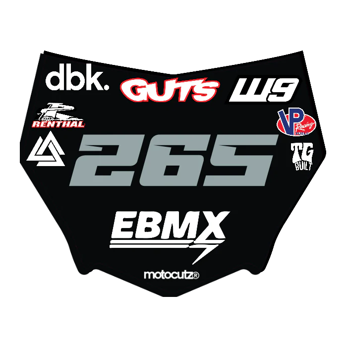 CUSTOM MOTOCUTZ FRONT PLATE DECAL