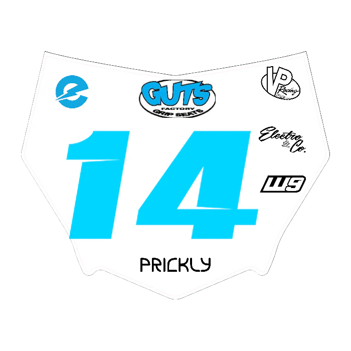 CUSTOM MOTOCUTZ FRONT PLATE DECAL