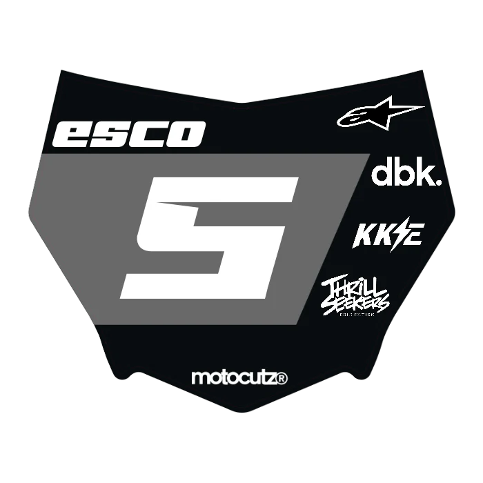 CUSTOM MOTOCUTZ FRONT PLATE DECAL