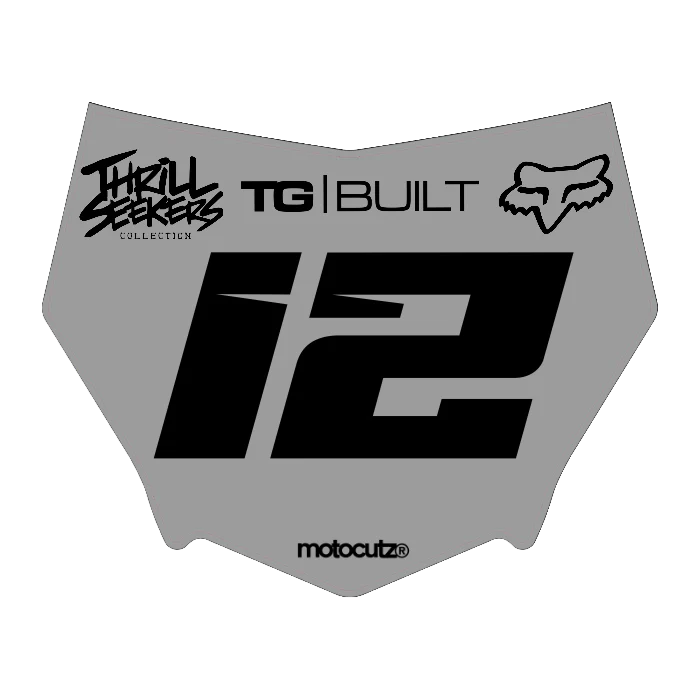 CUSTOM MOTOCUTZ FRONT PLATE DECAL