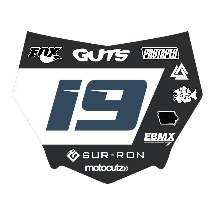 CUSTOM MOTOCUTZ FRONT PLATE DECAL