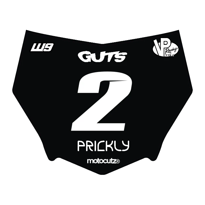 CUSTOM MOTOCUTZ FRONT PLATE DECAL