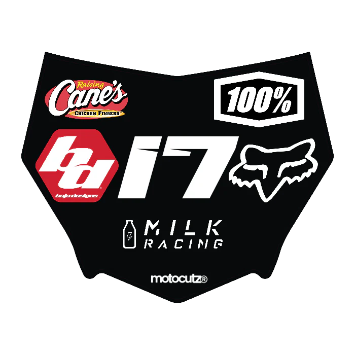 CUSTOM MOTOCUTZ FRONT PLATE DECAL