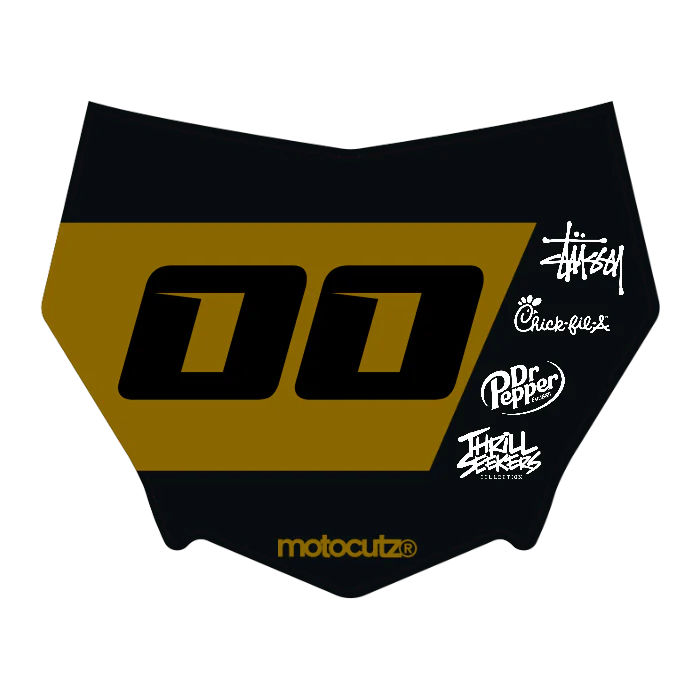 CUSTOM MOTOCUTZ FRONT PLATE DECAL