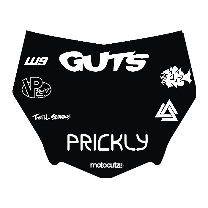 CUSTOM MOTOCUTZ FRONT PLATE DECAL