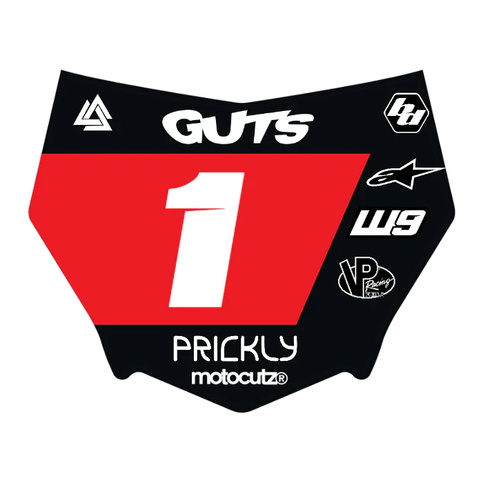 CUSTOM MOTOCUTZ FRONT PLATE DECAL