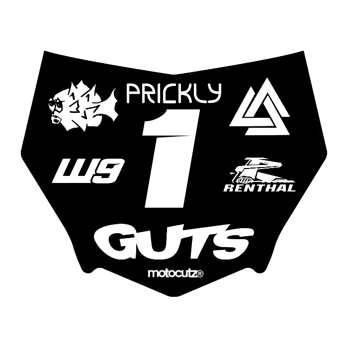 CUSTOM MOTOCUTZ FRONT PLATE DECAL