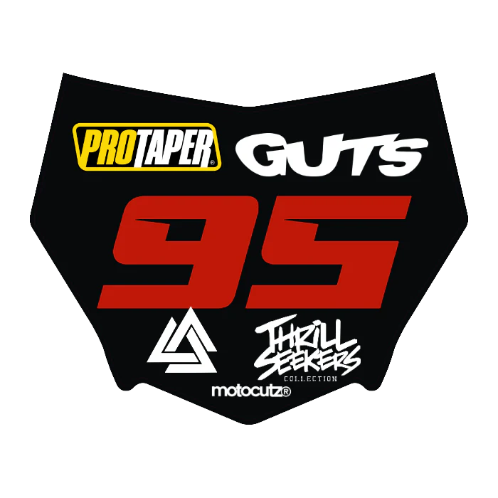 CUSTOM MOTOCUTZ FRONT PLATE DECAL
