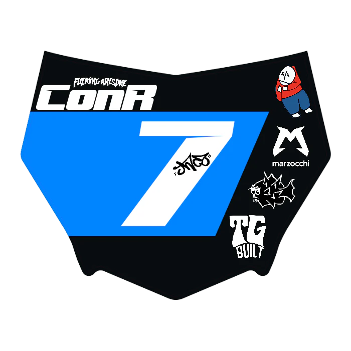 CUSTOM MOTOCUTZ FRONT PLATE DECAL