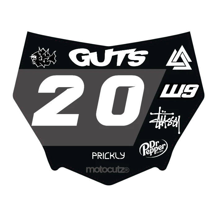 CUSTOM MOTOCUTZ FRONT PLATE DECAL