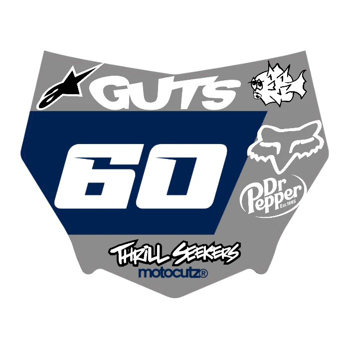 CUSTOM MOTOCUTZ FRONT PLATE DECAL