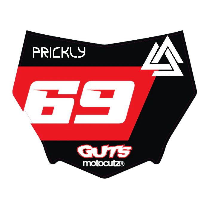 CUSTOM MOTOCUTZ FRONT PLATE DECAL