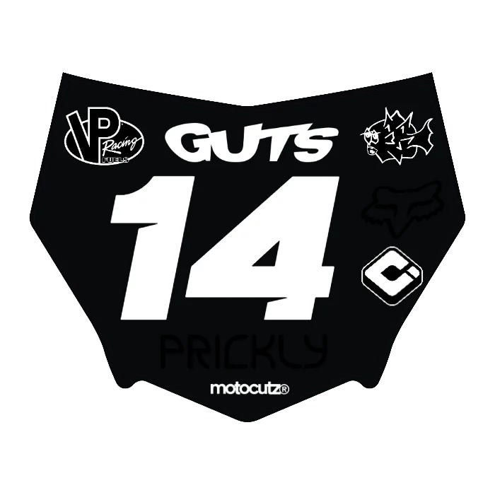 CUSTOM MOTOCUTZ FRONT PLATE DECAL