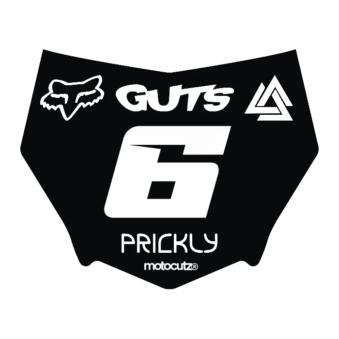 CUSTOM MOTOCUTZ FRONT PLATE DECAL