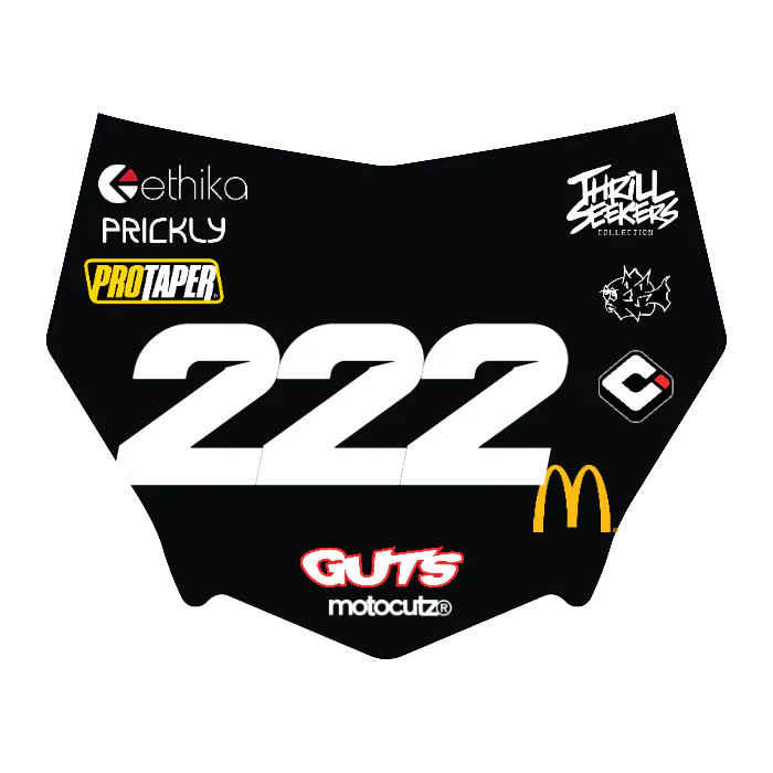 CUSTOM MOTOCUTZ FRONT PLATE DECAL