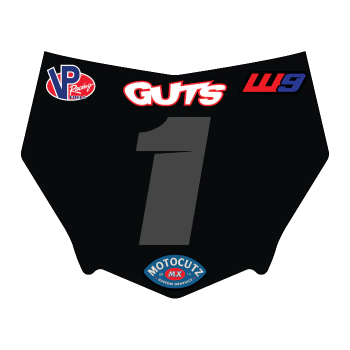 CUSTOM MOTOCUTZ FRONT PLATE DECAL
