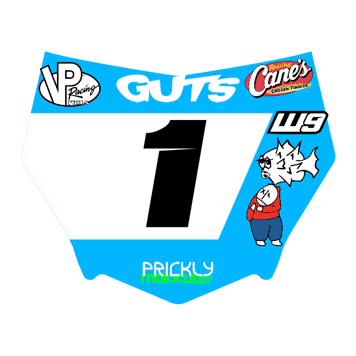 CUSTOM MOTOCUTZ FRONT PLATE DECAL