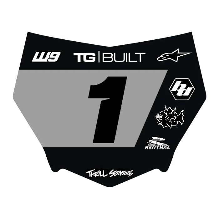 CUSTOM MOTOCUTZ FRONT PLATE DECAL