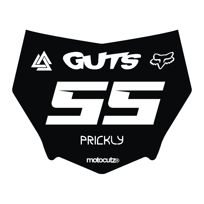 CUSTOM MOTOCUTZ FRONT PLATE DECAL