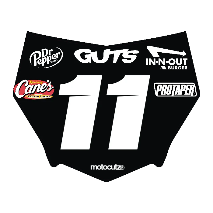 CUSTOM MOTOCUTZ FRONT PLATE DECAL