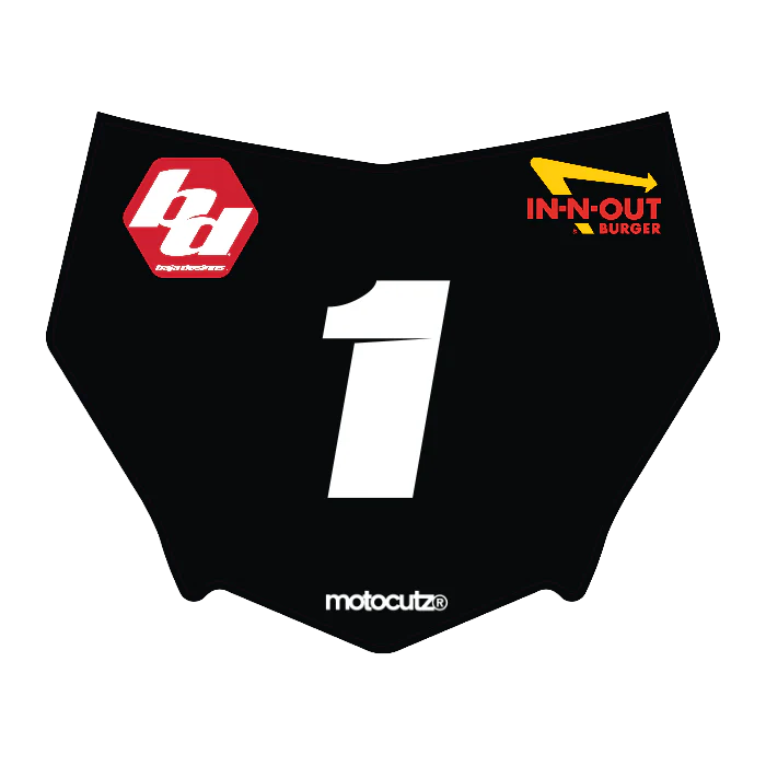 CUSTOM MOTOCUTZ FRONT PLATE DECAL
