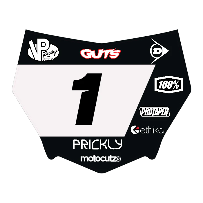 CUSTOM MOTOCUTZ FRONT PLATE DECAL