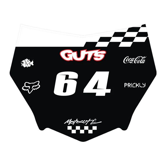 CUSTOM MOTOCUTZ FRONT PLATE DECAL