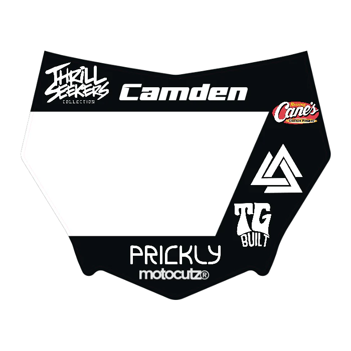 CUSTOM MOTOCUTZ FRONT PLATE DECAL