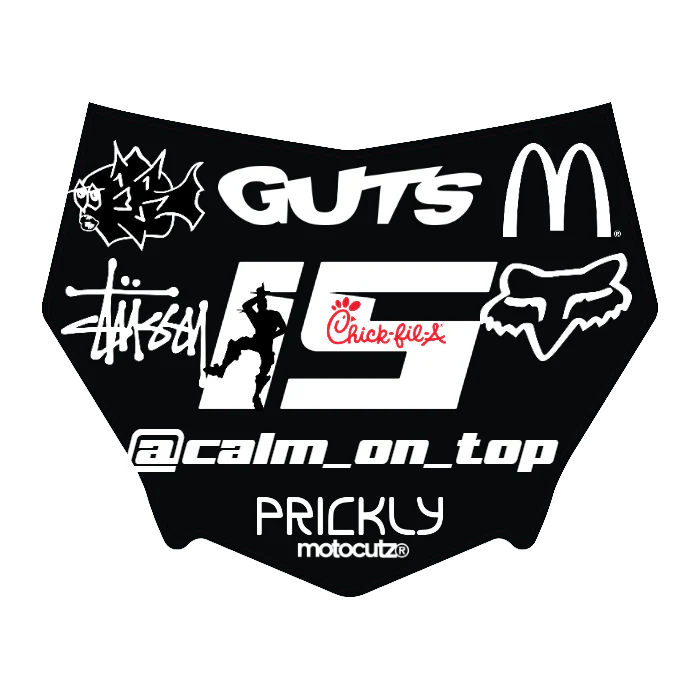 CUSTOM MOTOCUTZ FRONT PLATE DECAL