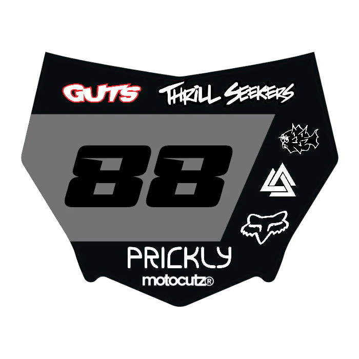 CUSTOM MOTOCUTZ FRONT PLATE DECAL