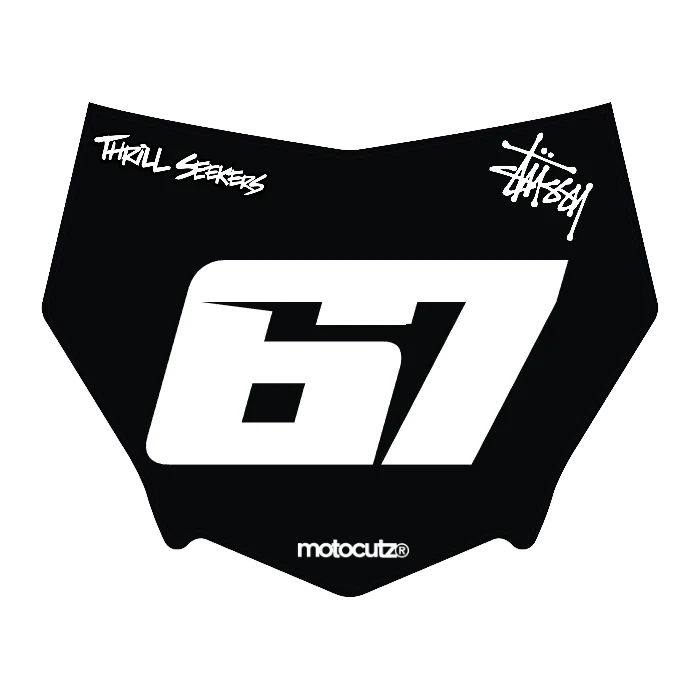 CUSTOM MOTOCUTZ FRONT PLATE DECAL